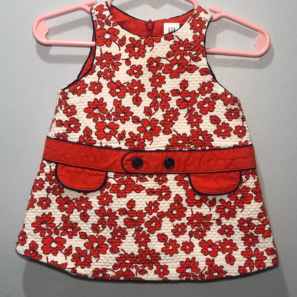 !! Sold !! Baby GAP Quilted Floral Dress